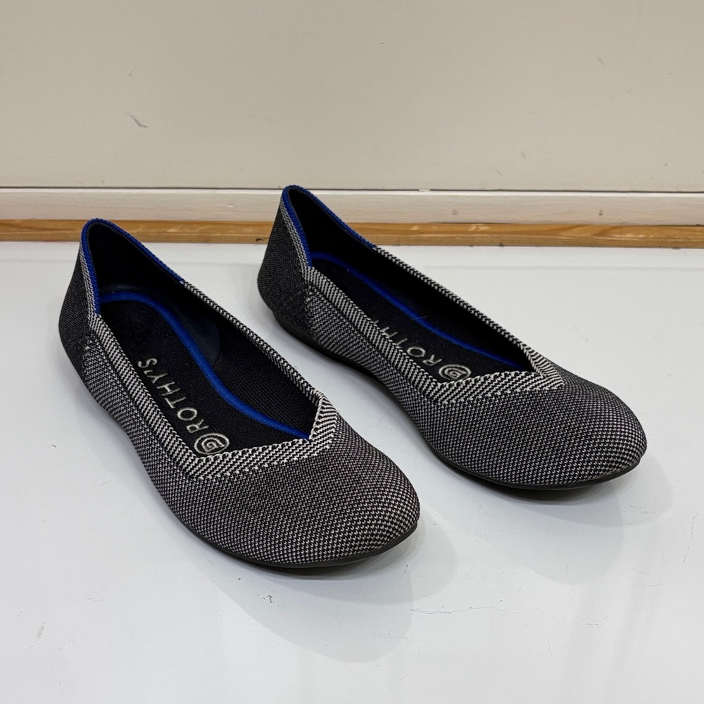 Rothy's Women's Flats, Round Grey Birdseye flat